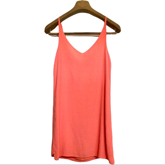 🍑SZ 2•NWT•TOPSHOP•CORAL MINI DRESS🍑 - Picture 3 of 6